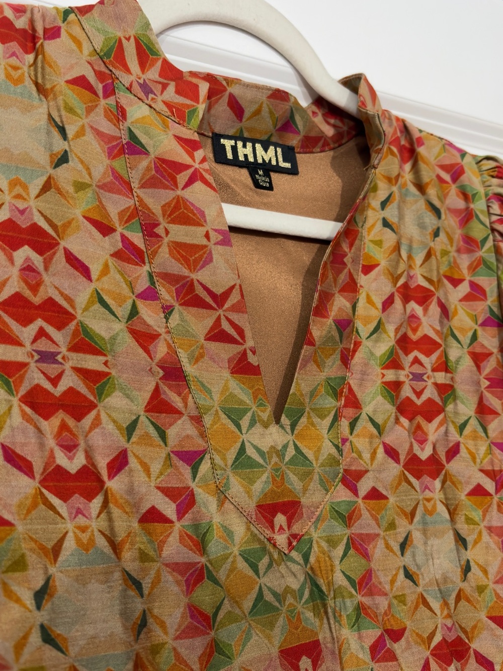 Multicolor Geometric Dress - Picture 3 of 8
